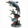 San Pacific International 11.5H in. Dolphin and Undersea Friends Statue