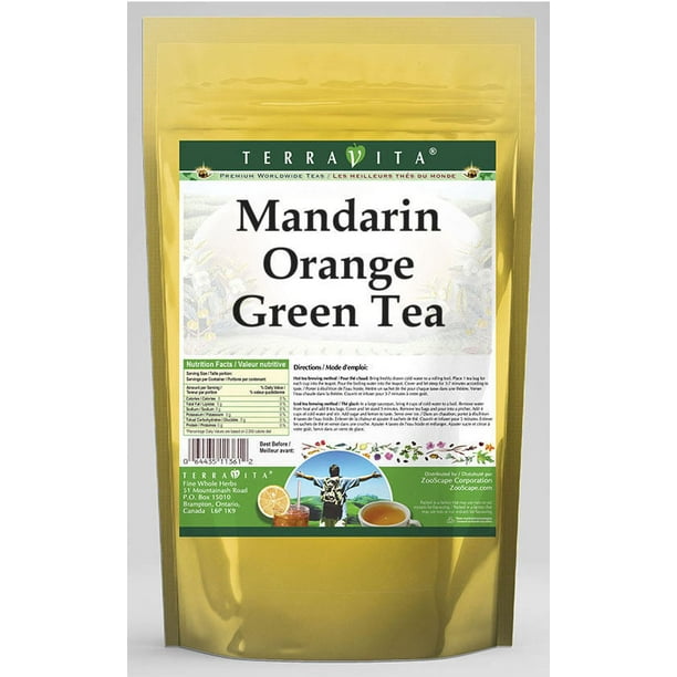 TerraVita Mandarin Orange Green Tea, (Mandarin Orange, Green Tea Bags