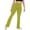 Green, variant on Womens Crossover Flare Leggings High Waisted Casual Cute Stretchy Full Length Workout Elegant Yoga Pants (Green,S)