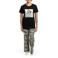 thumbnail image 4 of CafePress - Stick Figure Bride Women's Light Pajamas - Women's Short Sleeve Print T-Shirt and Pants Dark Cotton Pajama Set, 4 of 7