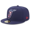 thumbnail image 1 of Men's New Era Navy Jacksonville Jumbo Shrimp Authentic Collection Alternate Logo 59FIFTY Fitted Hat, 1 of 5