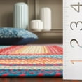 thumbnail image 6 of Safavieh Braided Ellen Bordered Machine Washable Reversible Area Rug, Red/Orange, 3' x 3' Round, 6 of 13