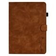 thumbnail image 4 of SaniMore Business Case for iPad Pro 11 2024, PU Leather Case Shockproof TPU Shell Card Holder Hand Rope Anti-slip Strip Full Protective Wallet Tablet Magneic Case For iPad Pro 11 2024, Brown, 4 of 10