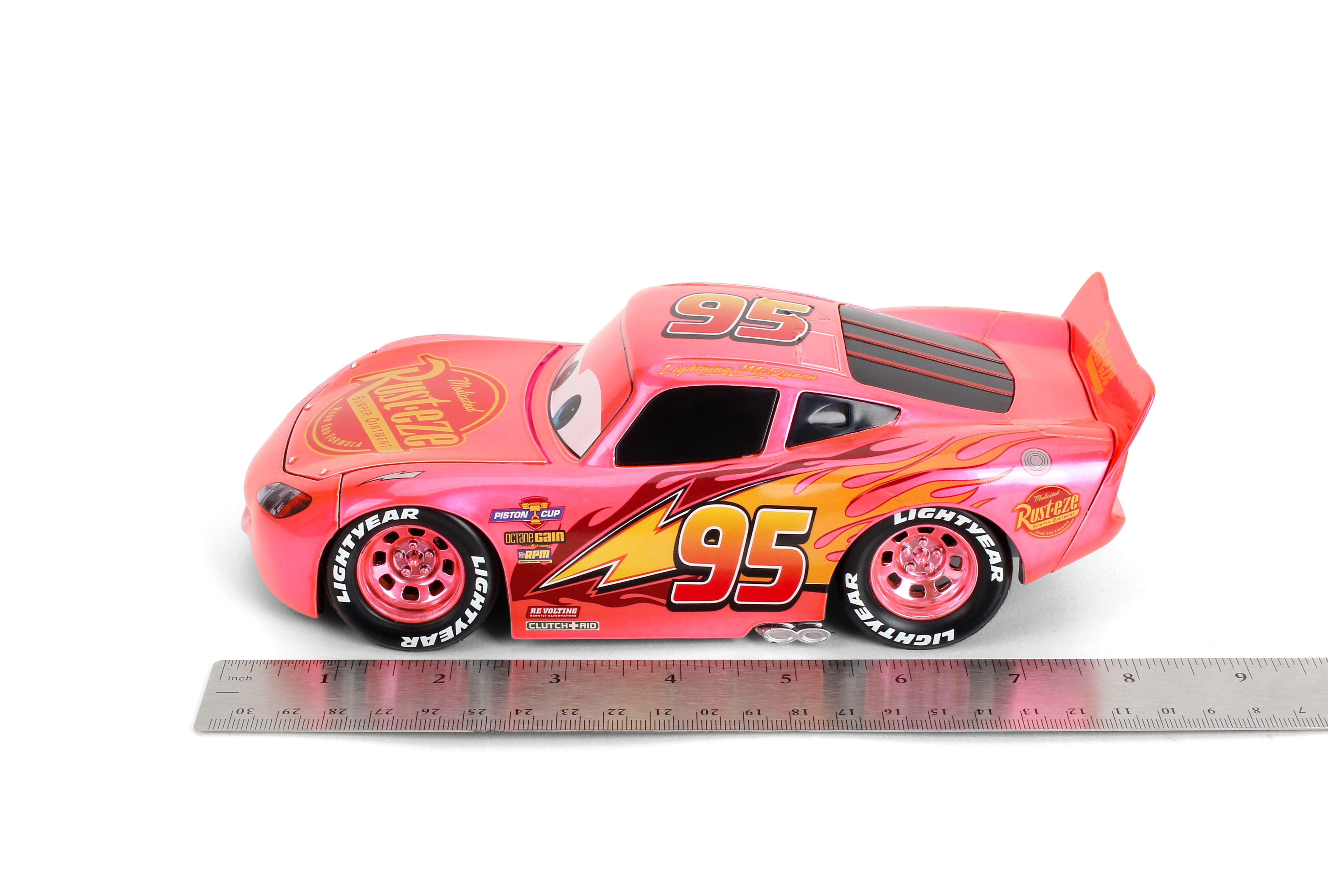 Jada Disney Pixar Cars 1:24 Pink Slips Lightning McQueen Die-cast Car, Model Vehicles(Pink)