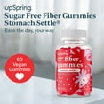 thumbnail image 2 of UpSpring Stomach Settle Fiber Gummies, Sugar Free, Strawberry Flavor, 60 Count, 2 of 8