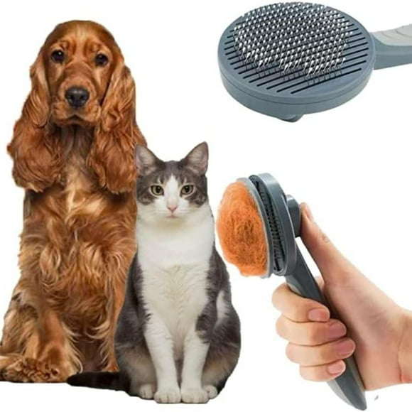 Cepillo Automático Fastpet 2 en 1 Quita Pelos para Perro y Gato