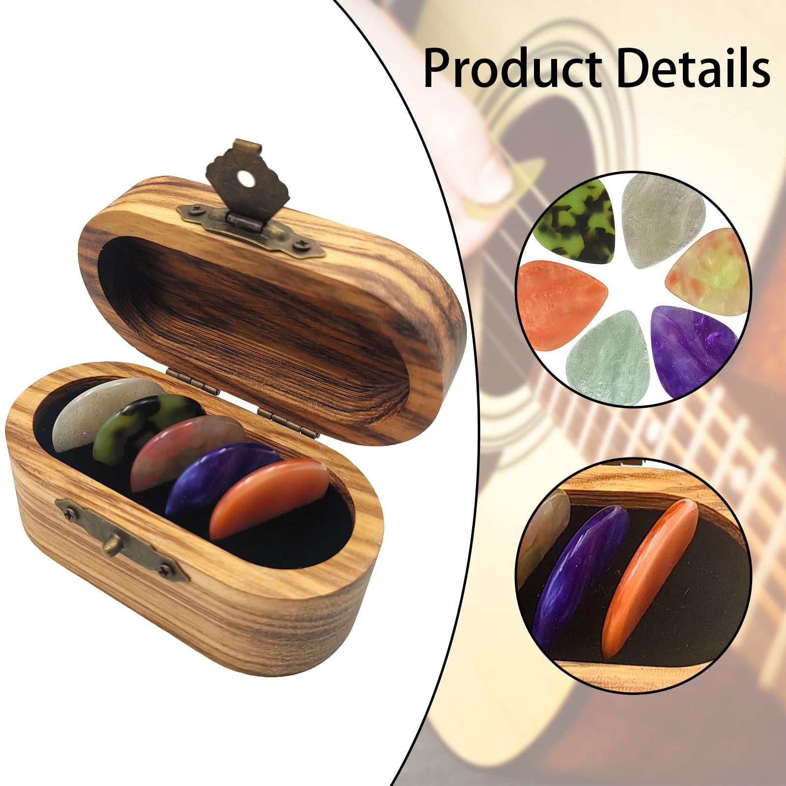 LeeQinersw Guitar Pick Box Guitar Accessories Lightweight Guitar Pick Holder for Guitarists