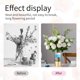 thumbnail image 3 of Spiral Flower Stem Holder - 2 Pack Flower Arranger Twist, Silicone Flower Arrangement Holder with Twist Ring, (Light blue (S+L)), 3 of 5