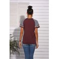 thumbnail image 2 of Nouveau T-Shirts Décontractés pour Femmes, Tuniques à Nœud Torsadé, Blouse à Imprimé Léopard avec Poche, Col Rond, Manches Courtes, 2 of 2