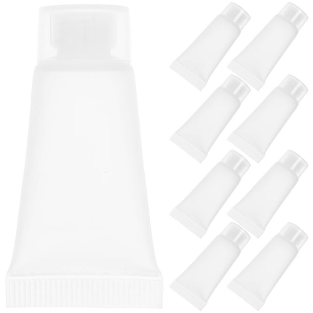 WORGEOUS 50 Uds. Tubos de crema, tubos vacíos de viaje, tubos vacíos para apretar, botella de loción, tubos recargables para apretar de viaje para loción, contenedor de pasta de dientes