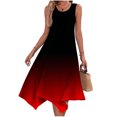 thumbnail image 5 of Clearance! Erwazi Summer Casual Swing Dresses for Women Sleeveless Sundress Irregular Hem Maxi Tank Dresses Beach Dress with Pockets, 5 of 6