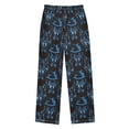 thumbnail image 2 of joogoo Blue Wolf with Hats Pajama Pants Pj Bottoms Sleepwear Lounge S, 2 of 9