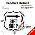 thumbnail image 2 of Gift Shop Right (2 Pack) 18 inch X 18 inch Shield Shaped Heavy Duty 3.2 mil Vinyl Decals Weather Resistant Made in the USA, 2 of 5