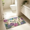 Absorbent Bathroom Rug Non Slip Indoor Entryway Mat 23.6 Inch Washable ...