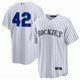 thumbnail image 1 of Camiseta de béisbol clásica de local de los Colorado Rockies, blanca, del Día de Jackie Robinson 2025, con número de estrella bordado.-L, 1 of 2