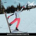 thumbnail image 5 of Arctix Women's Insulated Snow Pants, Water Resistant Snow Pants for Skiing & Snowboarding (Gray, Small), 5 of 7