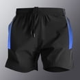 thumbnail image 2 of Mens Athletic Shorts 7 Inch Quick Dry Running Sports Shorts Lightweight Workout Gym Shorts Elastic Waist Shorts with Pockets Big and Tall Size M-5XL Blue, 2 of 5