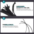 thumbnail image 2 of Miangastore Mini Craft Twisting Sticks Black Iron Polyester 300Pcs 11.8X0.2X0.08in, 2 of 9