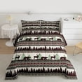 thumbnail image 2 of Homewish Wildlife Deer Bear Full Size Comforter Sets, Rustic Farmhouse Animal Bedding Comforter Set, Western Tribal Aztec Reversible Bedding Sets, Ultra Soft Bedroom Decor, 3 Pieces, 2 of 8