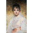 thumbnail image 2 of Charles Chaplin 13x18 Gold Ornate Wood Frame and Double Matted Museum Art Print Titled - Portrait of a Young Woman, 2 of 4