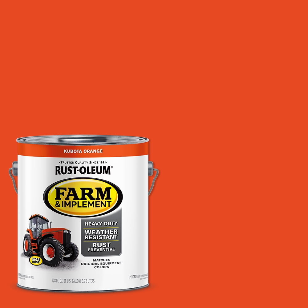 Rust-Oleum 280159-2PK Farm & Implement Enamel Paint, Quart, Kubota