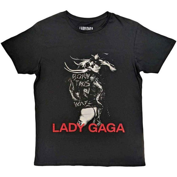 Lady Gaga Unisex T-Shirt Leather Jacket