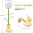 thumbnail image 3 of Lámpara de escritorio para niños (amarilla), creativa, LED recargable, con protección ocular, sensor táctil, regulable, para mesita de noche y portalápices., 3 of 5