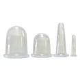 thumbnail image 1 of Mini taza ventosa de vacío tazas de masaje conjuntos de ventosas faciales para el cuerpo y la cara, relajación, Anti-envejecimiento, Anti-celulitis - Claro (4 juegos) Zulema Aspiración de silicona al vacío, 1 of 7