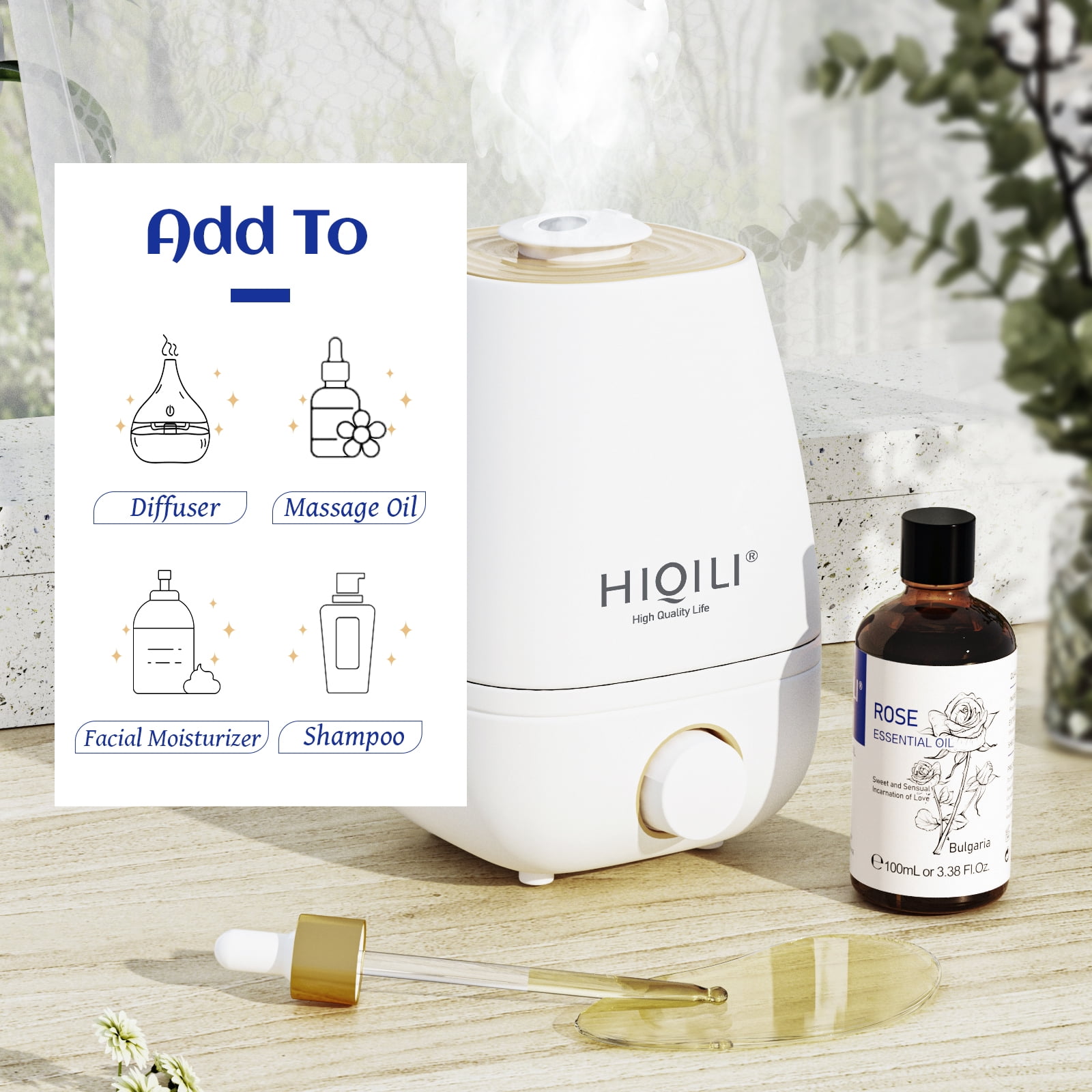 Hanolly Essential Oils Set, Aromatherapy Essential Oil Kit for Diffuser,  Humidifier, Massage, Skin Care (32 x