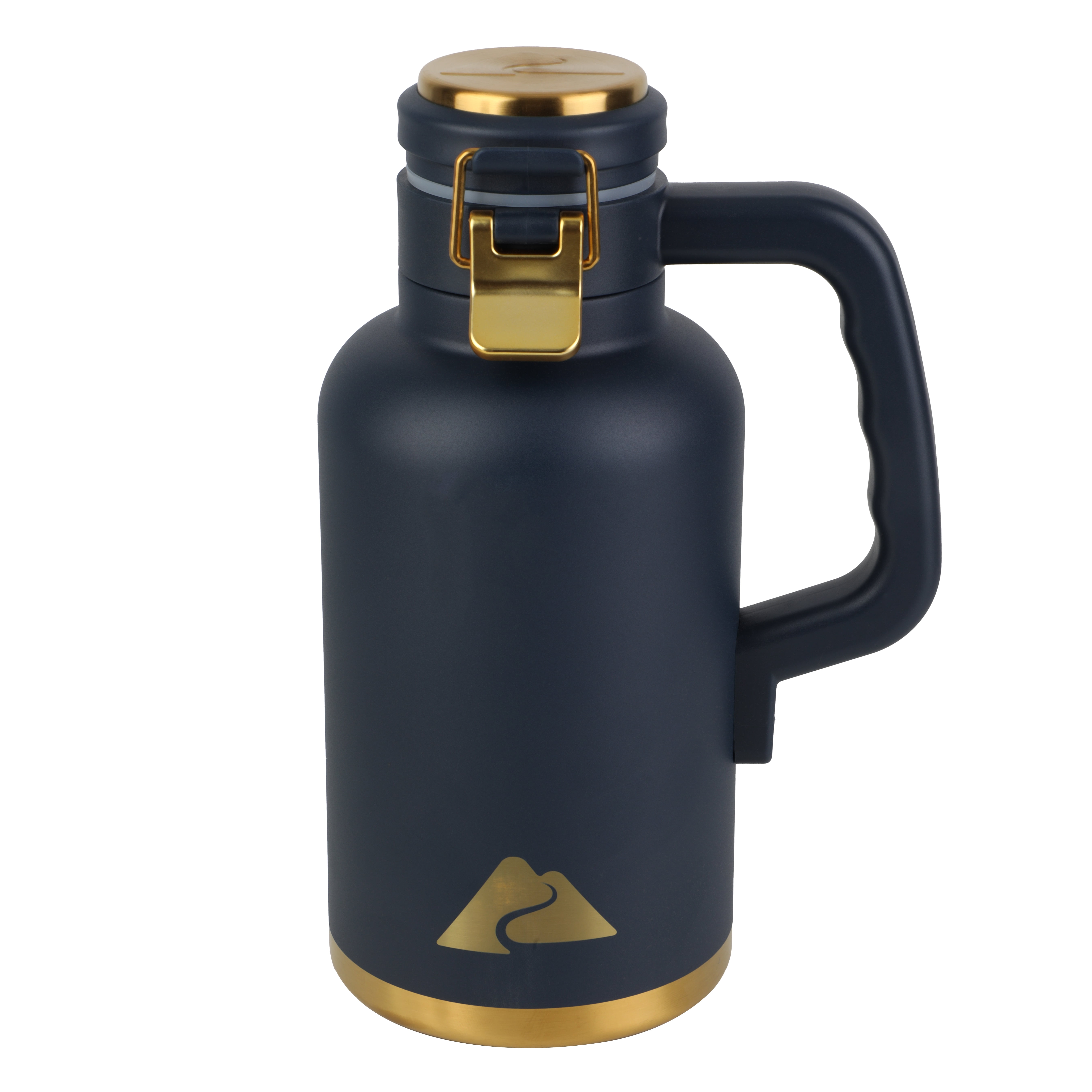 Ozark Trail 16oz Stainless Steel Pint Tumbler and 48oz Insulated Growler Set, Navy