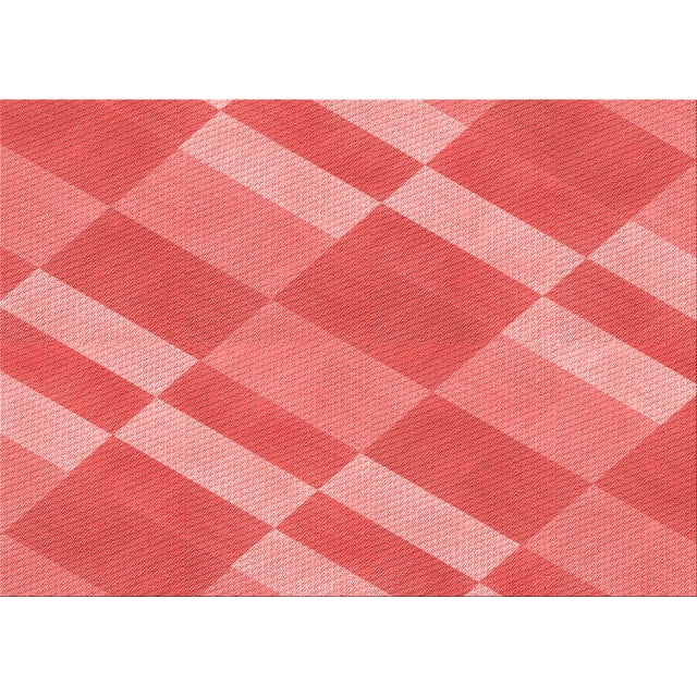 Ahgly Company Machine Washable Indoor Rectangle Transitional Ruby Red Area Rugs, 5' x 8'