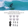 thumbnail image 3 of Stainless Steel D Ring Patch Kit, Triangular D Rings PVC Patch with Elastic Cord Hooks, Deck Rigging Kit for Inflatable Boat Kayak Dinghy SUP Surfboard Paddleboard, 3 of 7