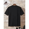 thumbnail image 2 of Camiseta informal negra para hombre con diseño intrincado de calavera y mecánica: cuello redondo, manga corta, camiseta gráfica de moda de verano., 2 of 6