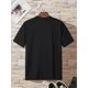 thumbnail image 2 of Camiseta informal negra para hombre con diseño intrincado de calavera y mecánica: cuello redondo, manga corta, camiseta gráfica de moda de verano., 2 of 6