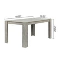 thumbnail image 2 of GIA Design Group Modern 5-Piece Dining Table and Chairs Set Including Concrete Grey Table with 4 Blue Chairs, Durable Dining Furniture for Kitchen, Dining Room, or Small Spaces, 2 of 6