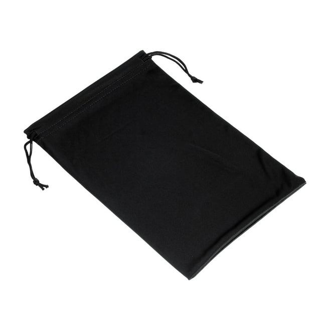 Bolsa para Gafas de Esquí Uxcell Microfibra Estuche para Gafas de Nieve con Cordón Negro