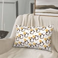 thumbnail image 5 of Pofeuu Penguin With Flowers Print Polyester Microfiber Plush Pillowcases, Super Soft and Cozy Pillow Case Covers with Envelop Closure（Pillow core not included）-16"x24", 5 of 6