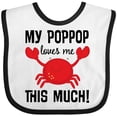 thumbnail image 3 of Inktastic My Poppop Loves Me Boys or Girls Baby Bib, 3 of 4