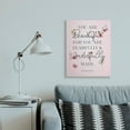 thumbnail image 2 of Stupell Industries Wonderfully Made Faith Based Psalm Floral Pink Design by Gigi Louise, 24" x 30", 2 of 6