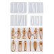 thumbnail image 1 of Kit de Moldes para Clips de Cabello de Silicona de 16 Piezas, 12 Piezas de Pasadores de Cabello DIY y 4 Piezas de Moldes de Pasadores de Silicona para Hacer Accesorios de Manualidades de Clips de, 1 of 6