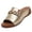 Gold, variant on Miqool Orthopedic Wedge Sandals for Women Faux Leather Thick Sole Non Slip Slides Arch Support Open Toe Comfortable Slippers