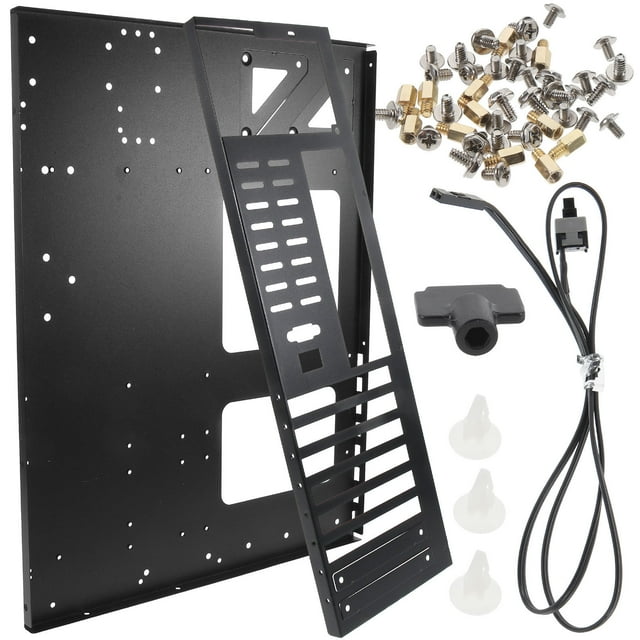 BESTYASH Open Motherboard Rack Black Shelf Brackets for Hardware 1Pack