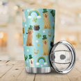 thumbnail image 6 of Irish Golden Retriever Clovers 20oz Tumbler with Lid Rainbow St.Patricks Day Dogs Vacuum Insulated Car Bottles Cup Travel Mug Saint Paddy''s Day Gifts for Irish for Hot and Cold Drinks, 6 of 6