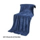thumbnail image 2 of Manta de forro polar azul oscuro para sofá y cama, cálida y acogedora, ideal para bebés, niños pequeños y niñas., 2 of 4