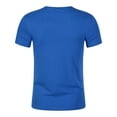 thumbnail image 3 of New summer arrivals YLSDY Men's Short Sleeve Workout T-Shirt Quick Dry Stretch Athletic Running Tops Tee Lightweight Casual Performance Shirts Blue S, 3 of 5