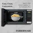thumbnail image 2 of Farberware 1.3 cu ft Microwave Oven, 1000W Countertop Microwave Oven with 6 Auto Cook Settings, Stainless Steel, 2 of 5
