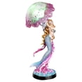 thumbnail image 4 of Large 17.25"H Mermaid Ariel With Pink Jellyfish Statue With Colorful LED Light, 4 of 9