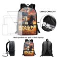 thumbnail image 4 of Jeiento Western Horse Kids Backpack with Lunch Box School Bag for Girls Boys11-12 12-13 Primary Preschool Students Bookbag Lunch Bag Pencil Case Children Schoolbags 3 IN 1, 4 of 7