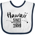 thumbnail image 3 of Inktastic Hawaii Since 1959 Boys or Girls Baby Bib, 3 of 4