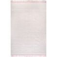 thumbnail image 4 of nuLOOM Wylie Honeycomb Wool Fringe Area Rug, 9' x 12', Wylie Baby Pink, 4 of 5